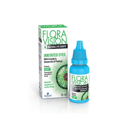 Flora Vision Irritated Eye Drops 15ml for eye allergy