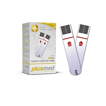 Plusmed Blood Glucose Test Strip 50/Vial pm-100ST