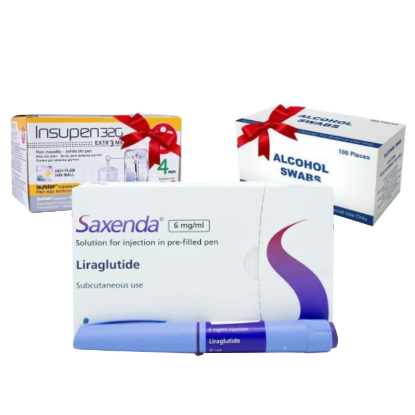 Saxenda + Pic Insumed Syringe 30Gx8MM + Alcohol Pad Offer Package (1210647 + 1206157 + 1207090 )