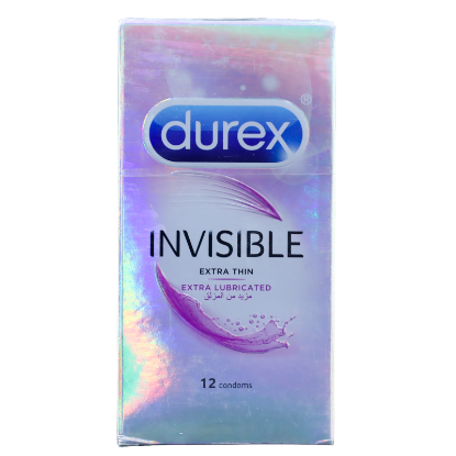 Durex Invisible Extra Thin Extra Condoms 12'S