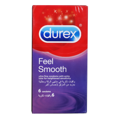 Durex Feel Smooth Condoms 6'S