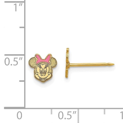 Inverness 807E GP Minnie Mouse Earrings 14KT