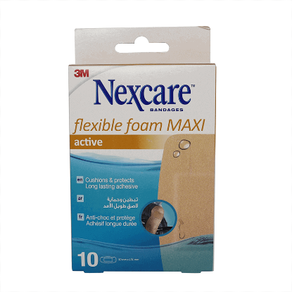 Nexcare Flexible Foam Maxi Active Bandages 50*101 mm 10'S 