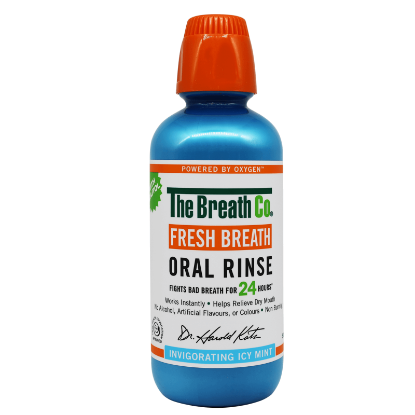 The Breath Co Fresh Breath Oral Rinse Icy Mint 500ml